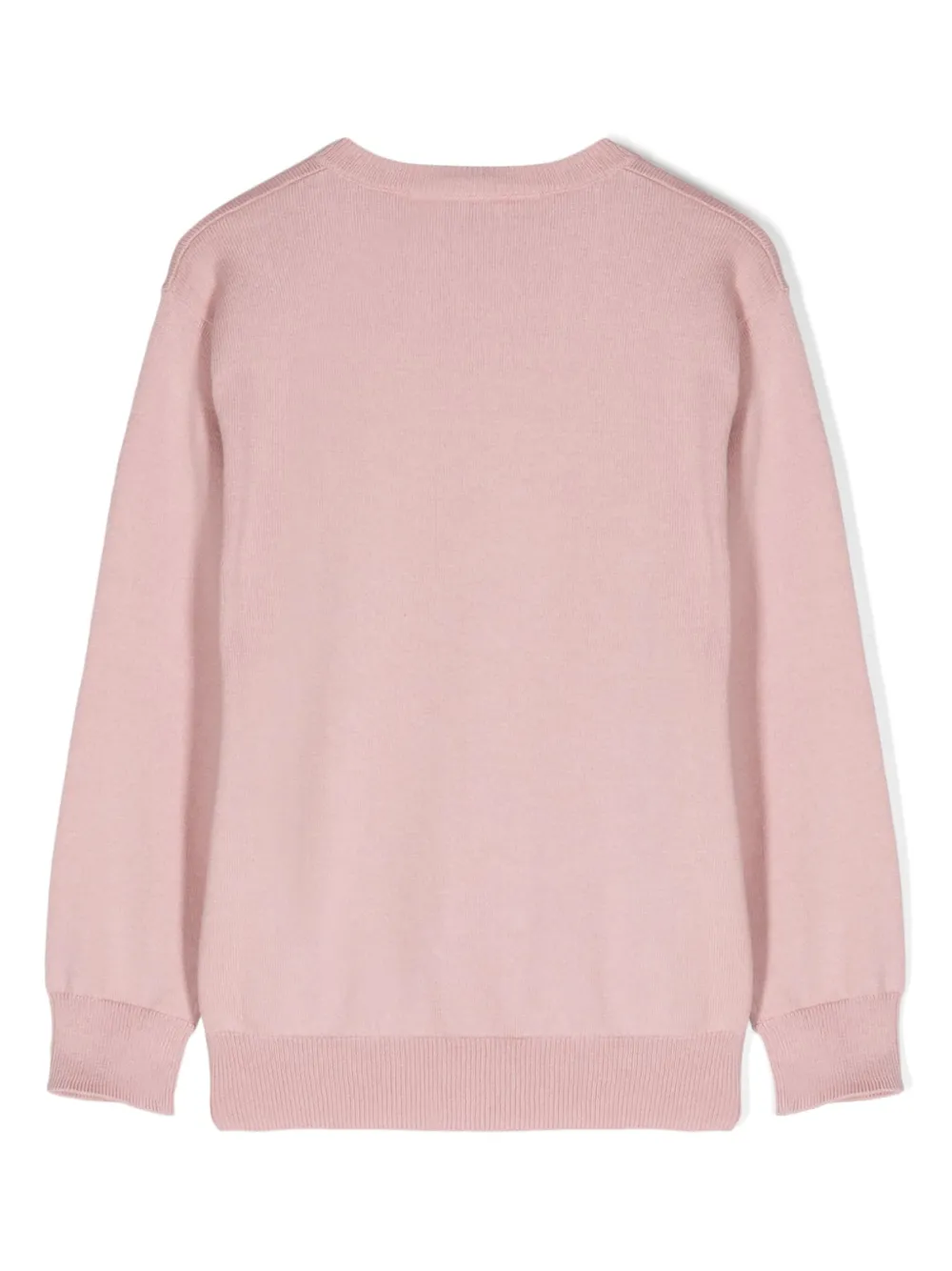 Shop Il Gufo Crew-neck Cotton Jumper In Pink