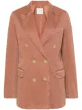 Forte Forte peak-lapels double-breasted blazer - Brown