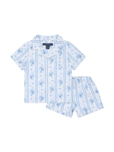 POLO RALPH LAUREN KIDS floral-print pajama set
