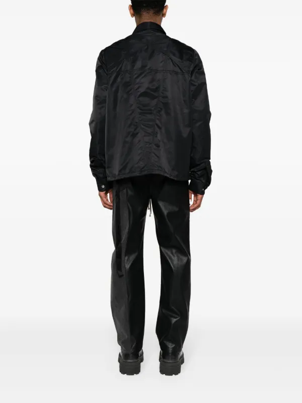 店舗良い Jacket Shirt zip-up DRKSHDW Owens Rick | FARFETCH | Black ジャケット・アウター