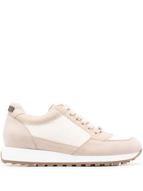 Peserico Punto Luce-chain leather sneakers 