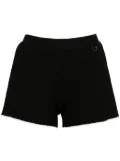 Jacquemus Le Short plissé knitted shorts - Black