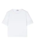 Pinko Kids logo-trim T-shirt - White