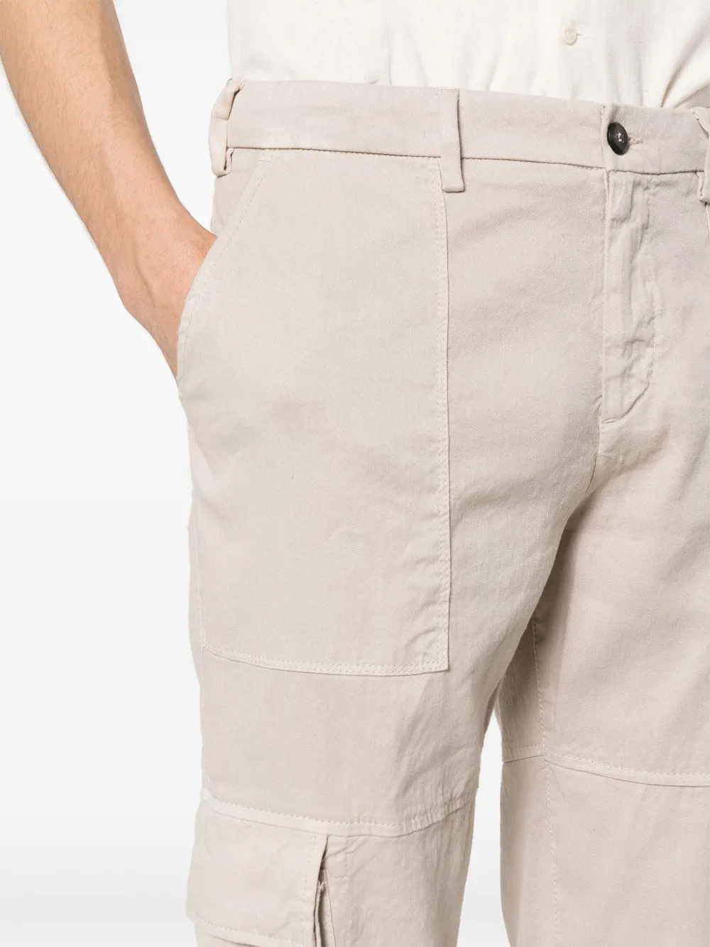 Eleventy Cargo broek met toelopende pijpen Beige