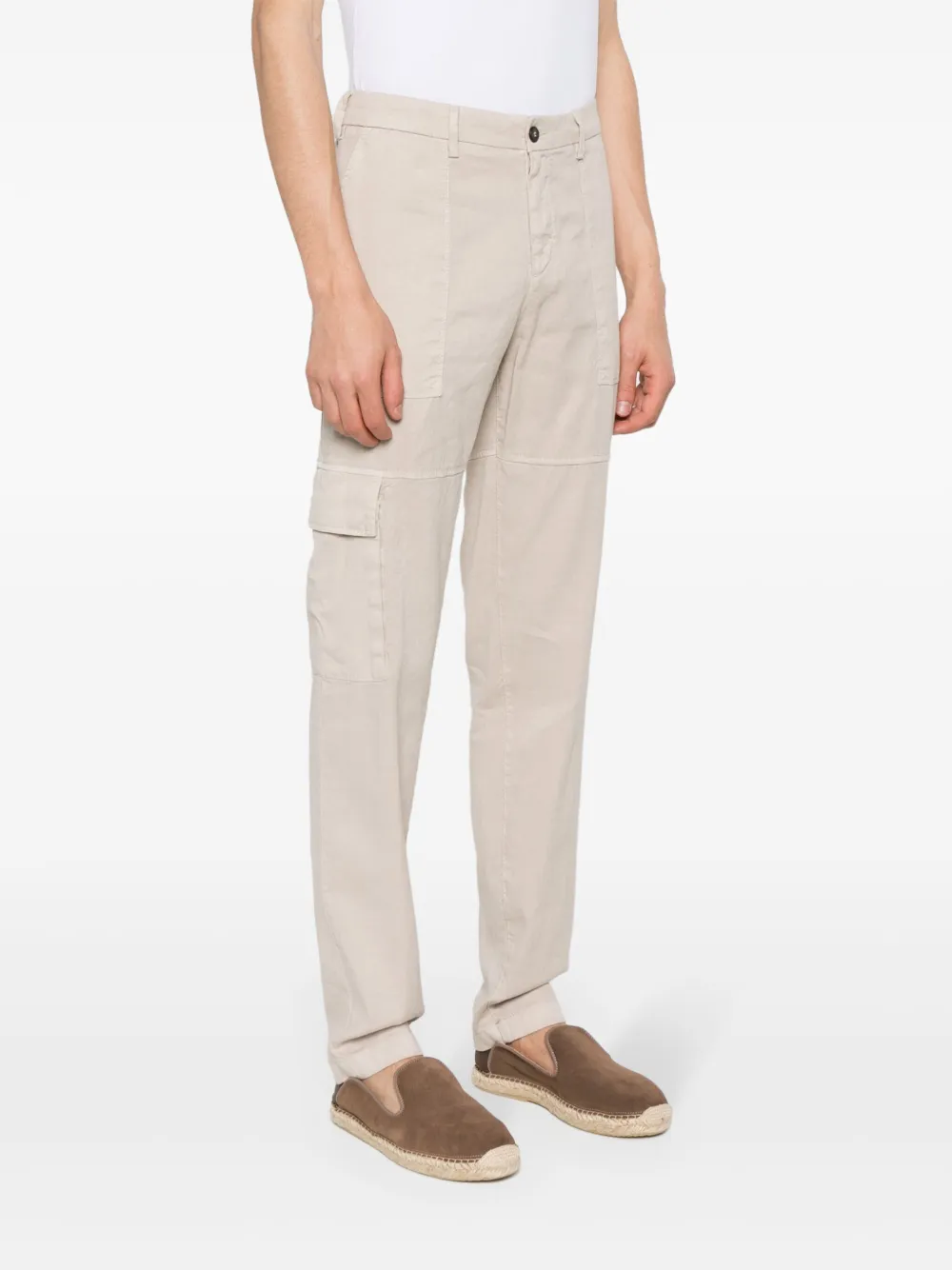 Eleventy Cargo broek met toelopende pijpen Beige