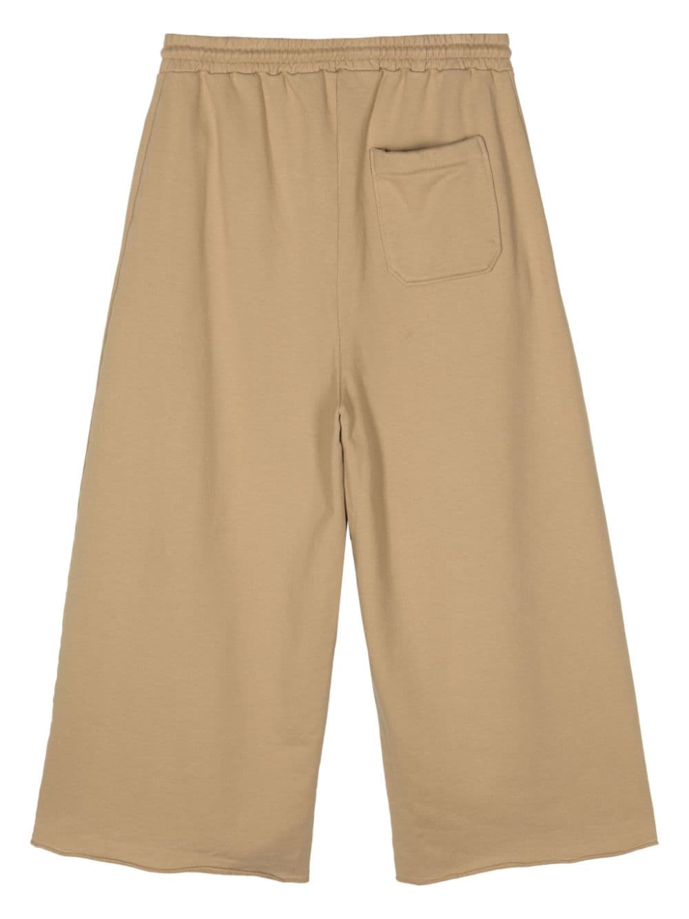 Shop Lựu Đạn Drop-crotch Cotton Track Pants In Neutrals