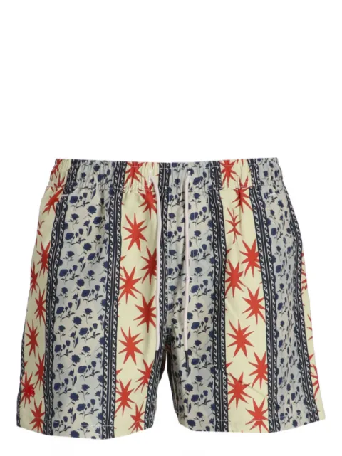 OAS Company Karma geometric-print swim shorts