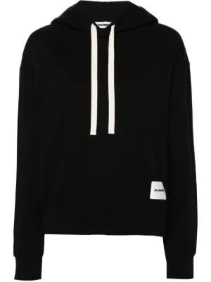 VIP【関税送料無料】希少 Jil Sander Sweatshirt Hoodie Jil Sander logo-print Detail Hoodie | Neutrals | FARFETCH