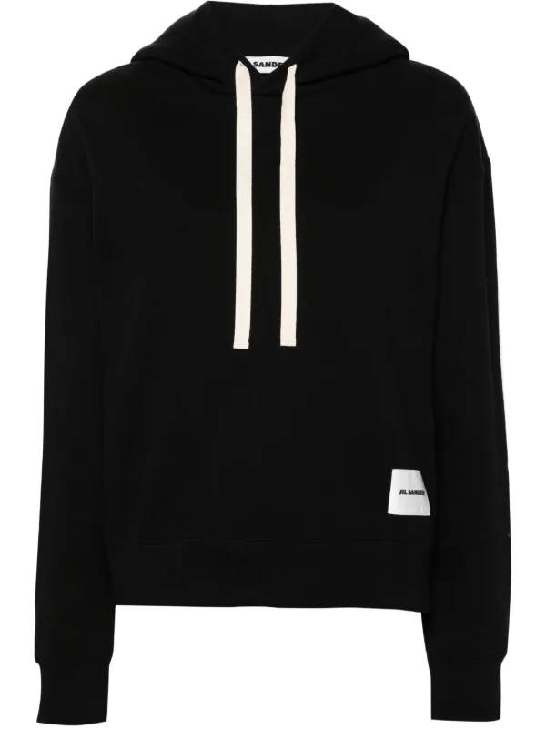 Jil Sander ロゴパッチ パーカー | ブラック | FARFETCH JP Jil Sander ロゴパッチ パーカー | ブラック | FARFETCH JP