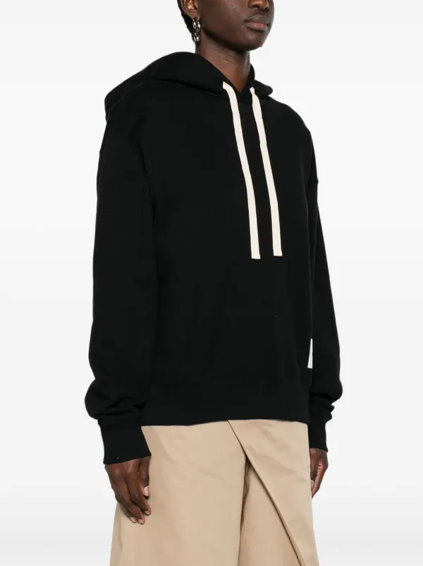 Jil Sander ロゴパッチ パーカー | ブラック | FARFETCH JP