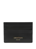 Common Projects logo-stamo leather cardholder - Black