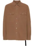 Rick Owens DRKSHDW button-up cotton shirt - Brown