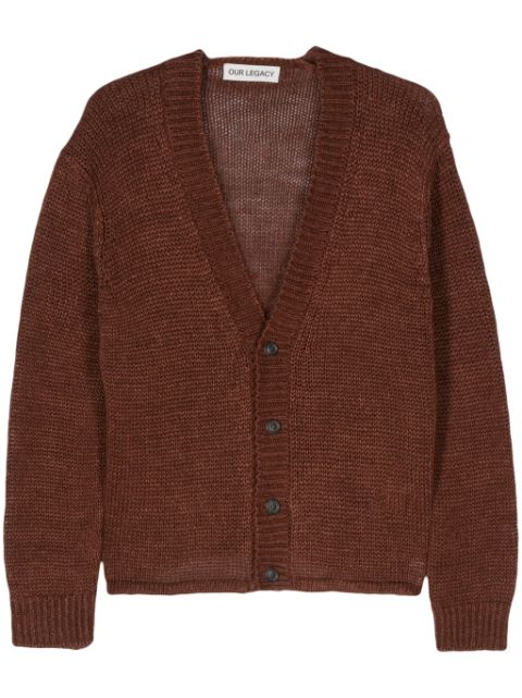 OUR LEGACY Academy chevron-knit cardigan