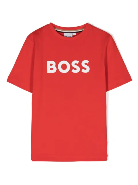 BOSS Kidswear playera con logo estampado