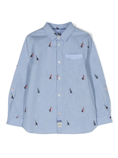 Scotch & Soda boat-motif cotton shirt