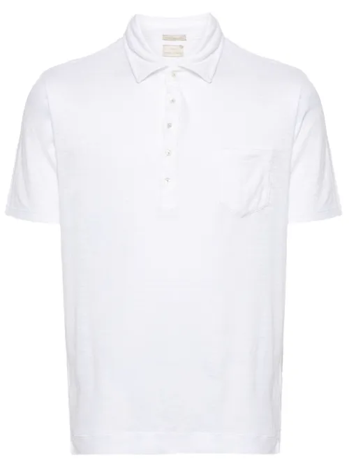 Massimo Alba polo en lin - Blanc - Massimo Alba - Modalova