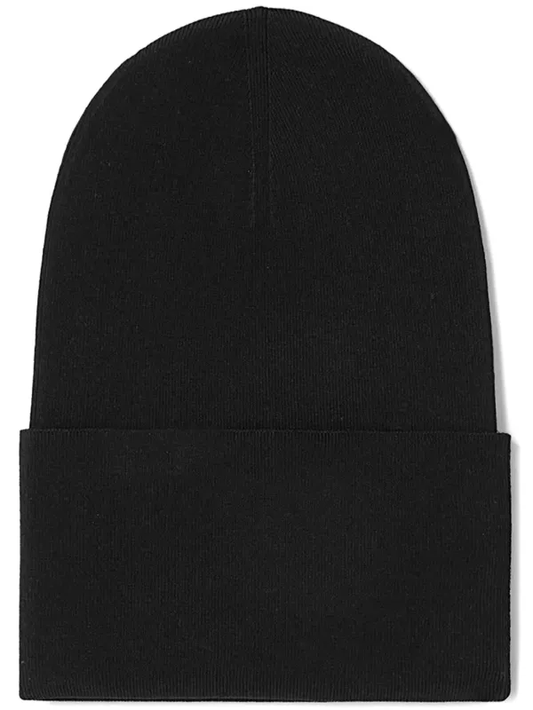 Jil Sander turn-up fine-knit Beanie Black FARFETCH JO