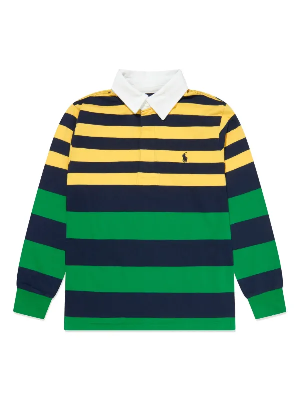 POLO RALPH LAUREN KIDS ストライプ ラガーシャツ | イエロー
