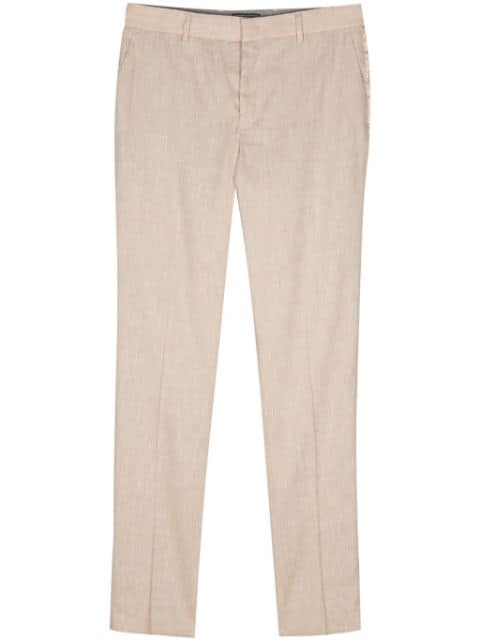 Peserico mélange-effect straight trousers
