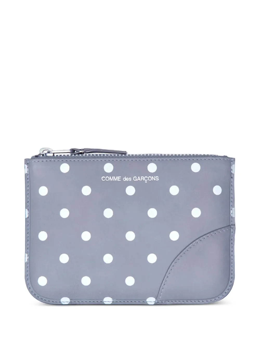 Comme Des Garçons Wallet polka-dot zip wallet | Grey | Image 1