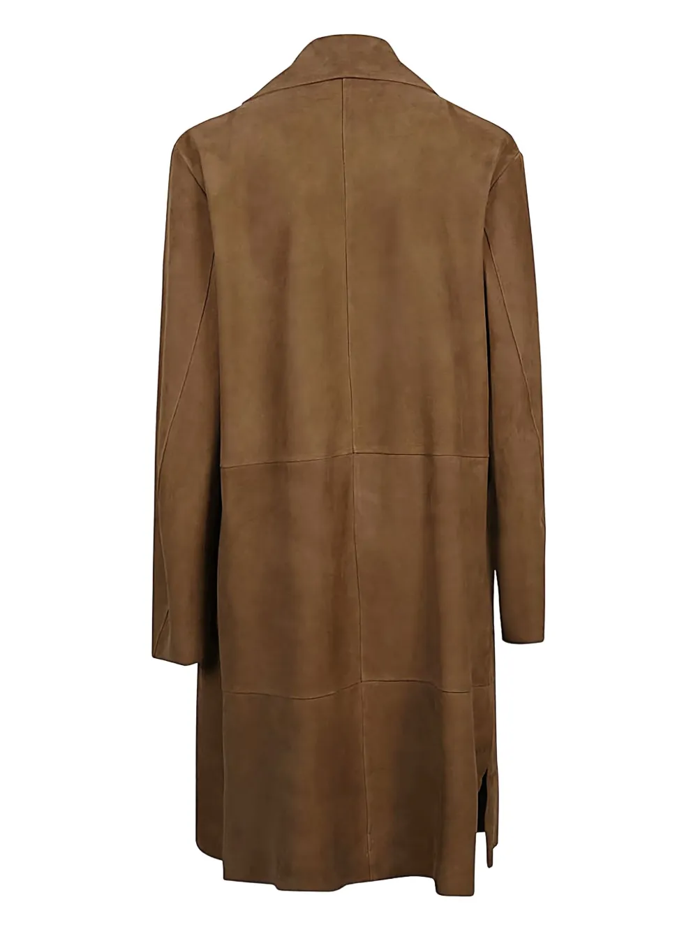 FURLING BY GIANI suede panelled coat | Leather Coats | Image 2