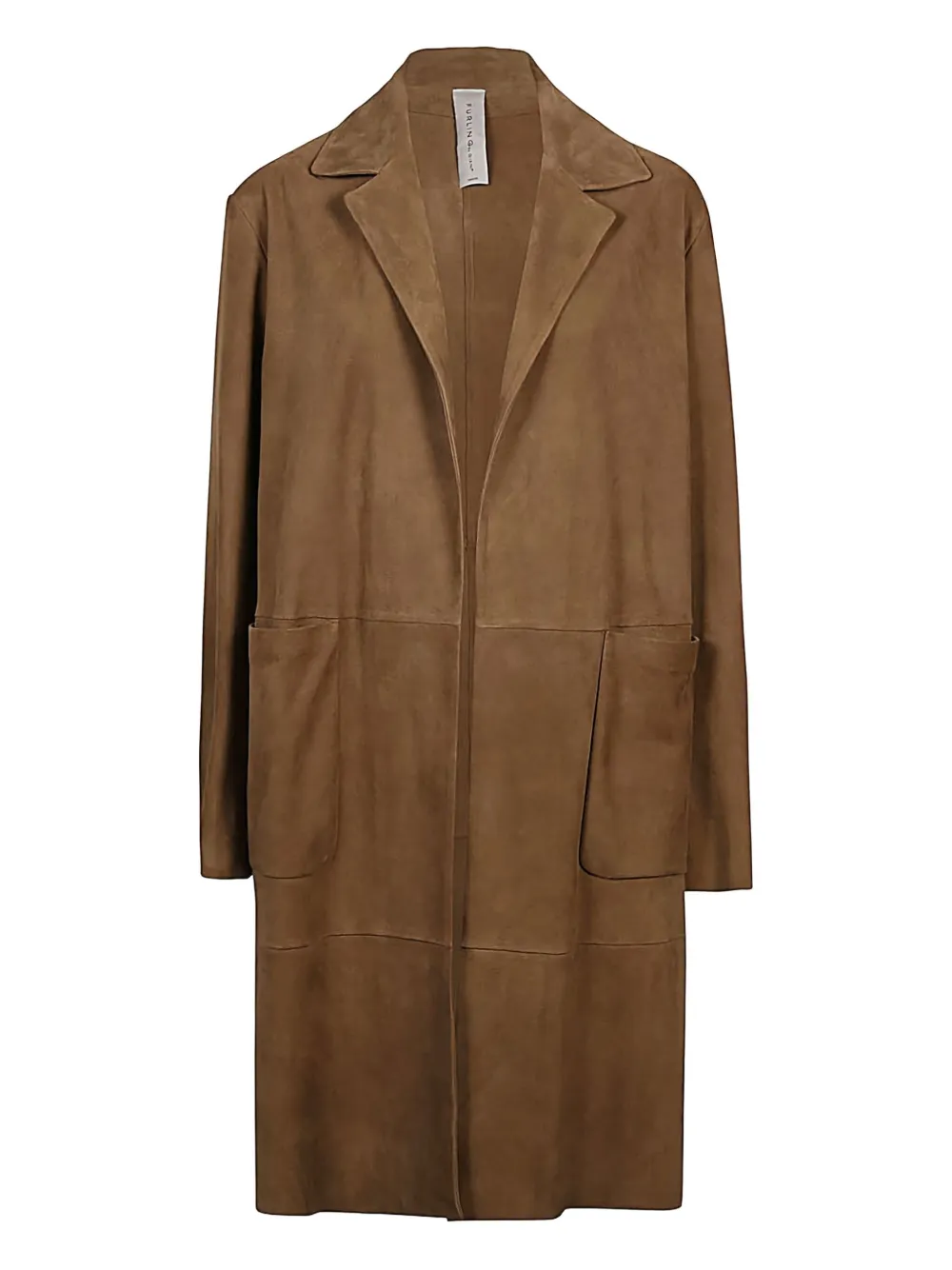 FURLING BY GIANI suede panelled coat | Brown | Image 1