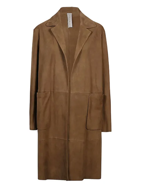 FURLING BY GIANI suede panelled coat