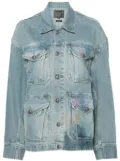 R13 Trucker oversized denim jacket - Blue