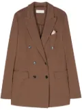 Circolo 1901 pocket-square blazer - Brown