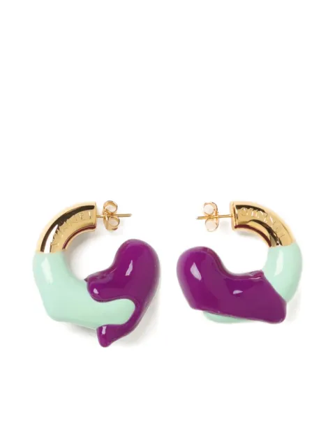 Sunnei small rubberized hoop earrings