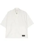 OAMC logo-patch cotton shirt - White
