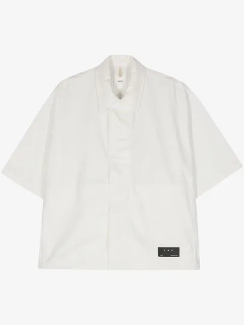 OAMC logo-patch cotton shirt