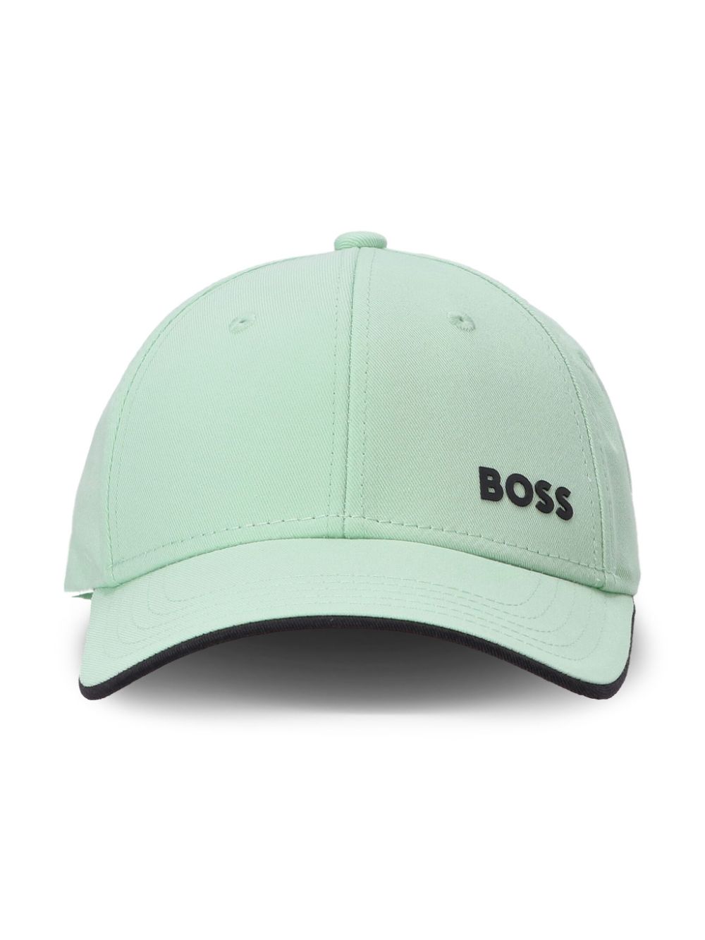 Shop Hugo Boss Logo-lettering Baseball Cap In Green