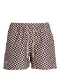 OAS Company Puzzle elasticated-waist swim shorts - Neutrals
