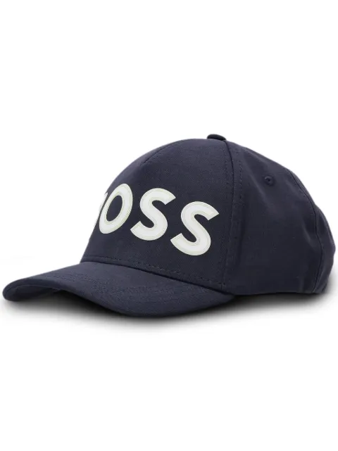 BOSS logo-appliqué cotton cap