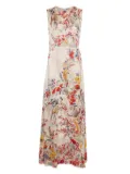 Carine Gilson Beautiful Garden-print dress - Neutrals