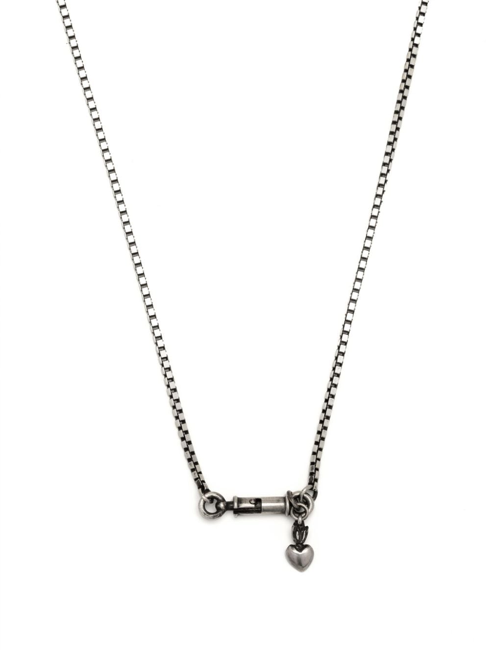WERKSTATT:MÜNCHEN Symbol heart pendant necklace - Zilver