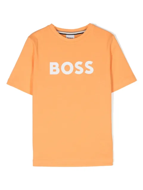 BOSS Kidswear logo-print cotton T-shirt