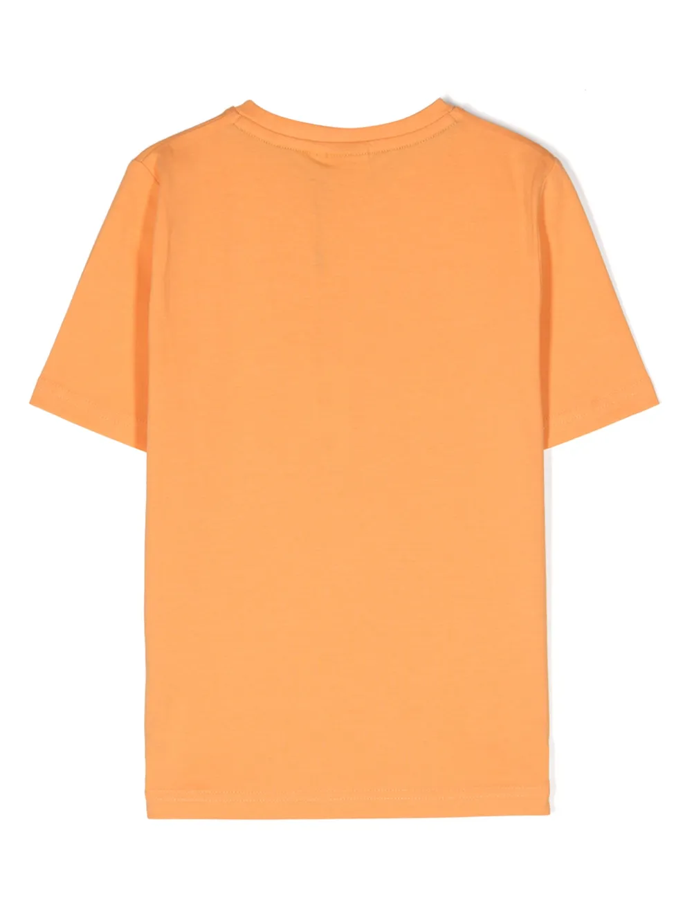 BOSS Kidswear Katoenen T-shirt met logoprint Oranje