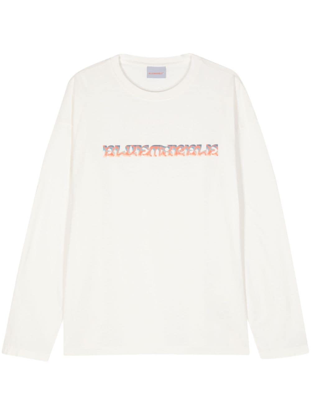 Bluemarble Logo-print Cotton T-shirt In 白色