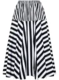 Patou striped maxi skirt - Black