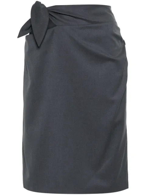 REMAIN Castlerock tied midi skirt