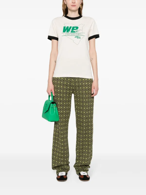 Wales Bonner Pace Organic Cotton T-shirt | Neutrals | FARFETCH