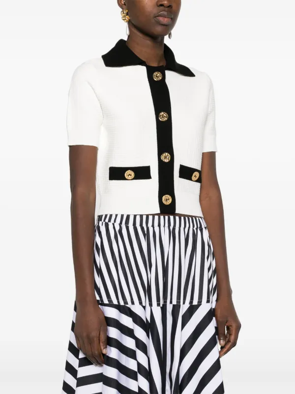 Patou クロップド カーディガン | ホワイト | FARFETCH JP