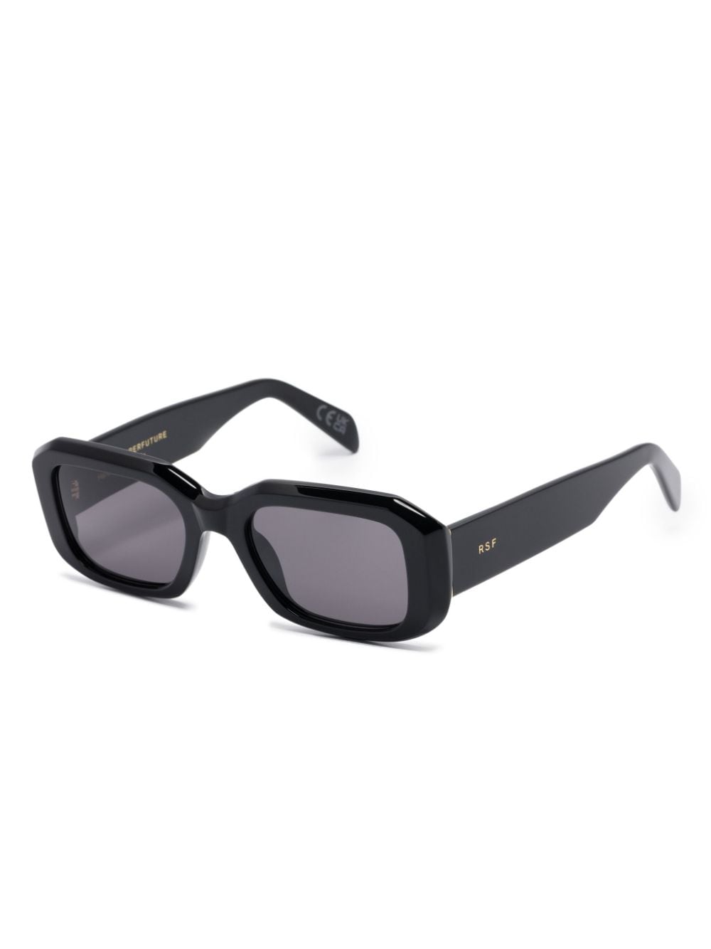 Shop Retrosuperfuture Sagrado Rectangle-frame Sunglasses In Black