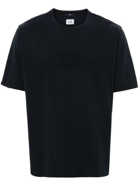 logo-embroidered T-shirt