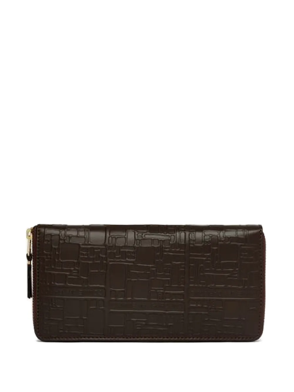 Comme Des Garçons Wallet textured zip-around wallet | Brown | Image 1
