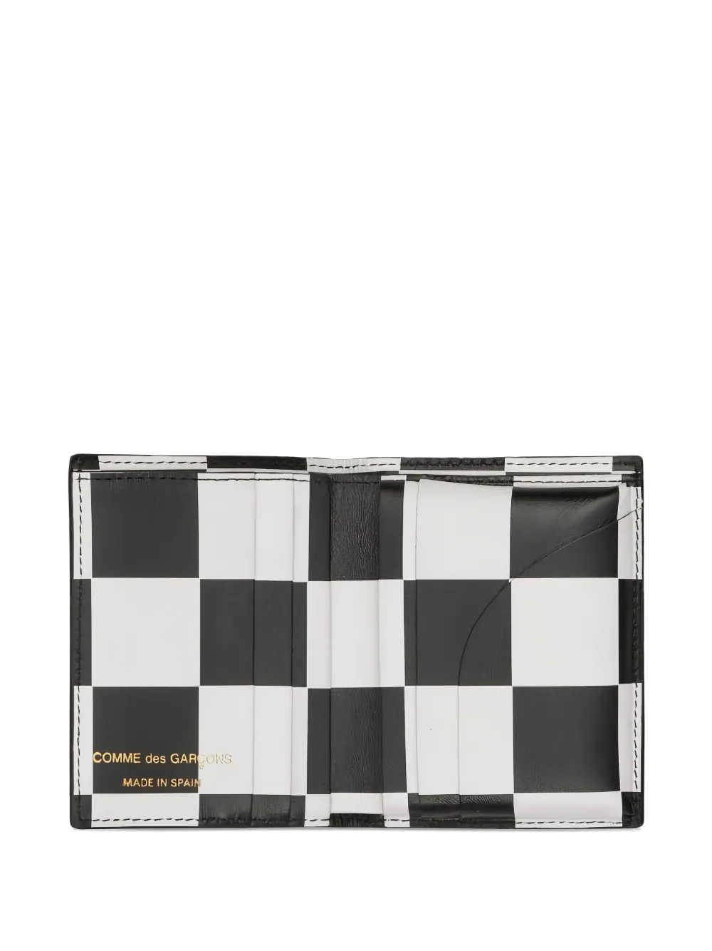 Comme Des Garçons Wallet patent-finish wallet | Black | Image 1