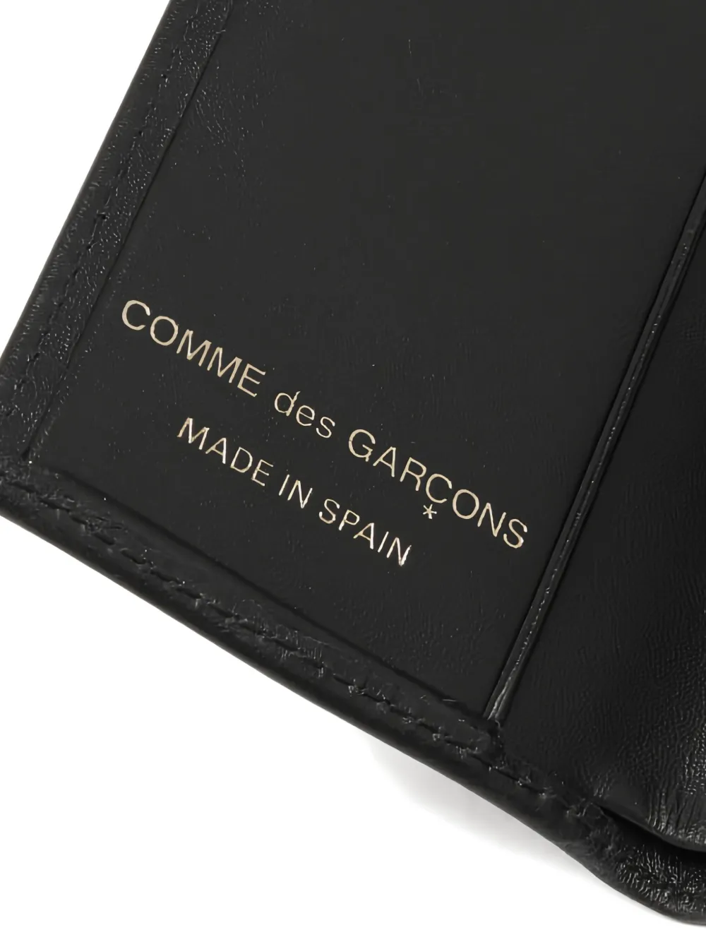 Comme Des Garçons Wallet portemonnee van leer Zwart