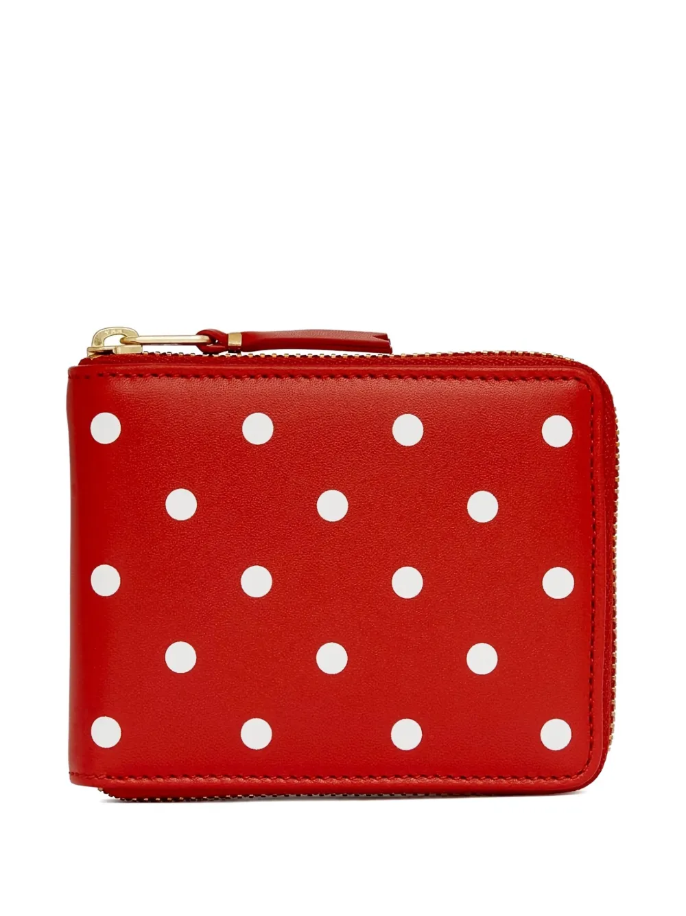 Comme Des Garçons Wallet polka-dot zip-around wallet | Red | Image 1